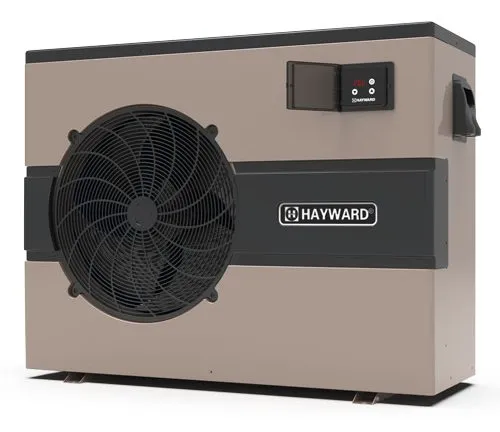 Bomba de calor Hayward HP50HA2 para piscina con ventilador frontal y panel digital