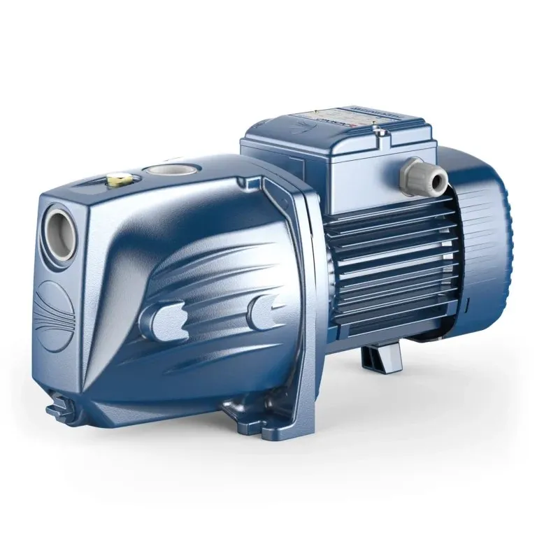 Electrobomba autocebante tipo jet Pedrollo JSW de cuerpo azul con eyector incorporado