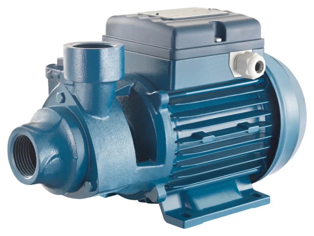 Electrobomba periférica Pentax PM de hierro fundido azul con motor y caja de conexiones