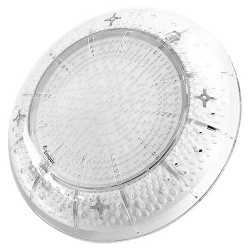 Reflector LED adosable Emaux E-Lumen de cuerpo plano transparente