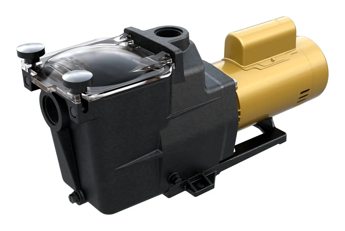 Bomba para piscina Hayward Super Pump con prefiltro de tapa transparente