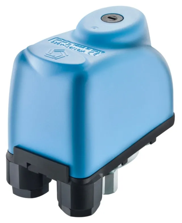 Presostato Pentax PP5 de carcasa celeste para bomba de agua