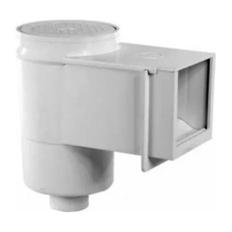 Desnatador de piscina con tapa y canastilla